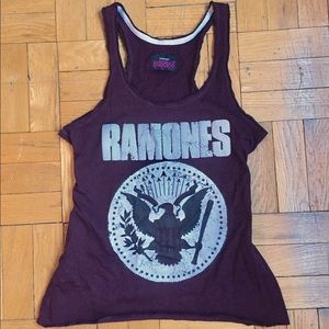 Ramones punk band racerback tank top M medium emo